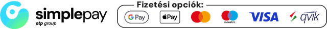 SimplePay – online fizetés: Google Pay, Apple Pay, Mastercard, Maestro, Visa, qvik